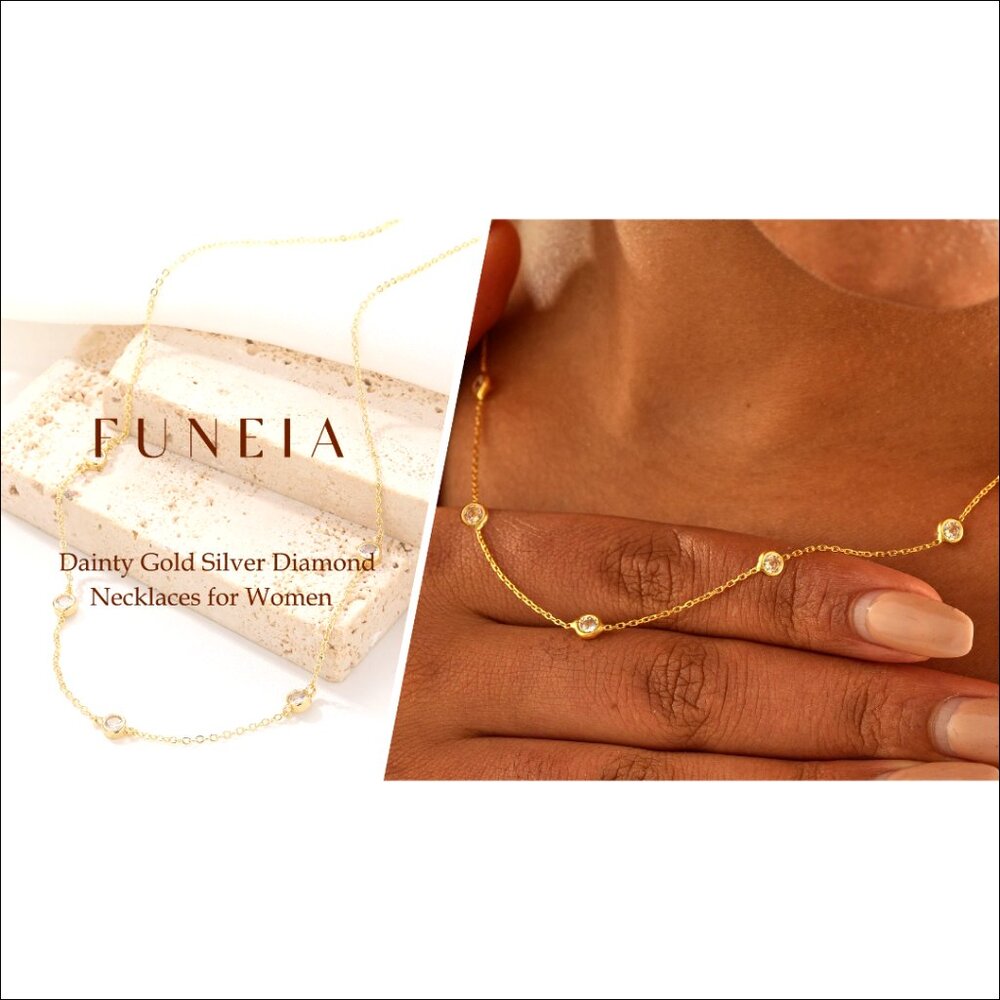 14K Gold Plated Cubic Zirconia Butterfly Heart Choker Necklace 16" Adjustable - Picture 7 of 7